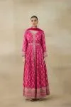 Candy Pink Silk Anarkali Suits