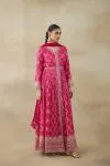 Candy Pink Silk Anarkali Suits