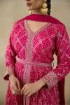 Candy Pink Silk Anarkali Suits