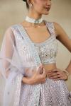 Cement Grey Lehenga Set 
