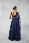Deep Navy Net Lehenga Set 