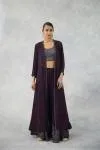 Deep Wine Jacket Set