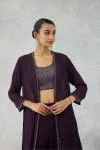 Deep Wine Jacket Set
