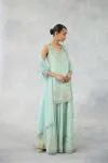 Misty Aqua Georgette Suit Set 