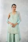 Misty Aqua Georgette Suit Set 