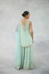 Misty Aqua Georgette Suit Set 