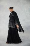 Charcoal Black Sharara Set 