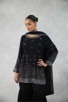 Charcoal Black Sharara Set 