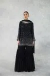 Charcoal Black Sharara Set