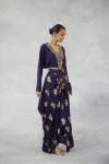 Crinkled Violet Coord Set
