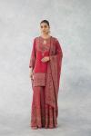 Blush Carmine Sharara Set