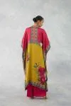 Coral Yellow Satin Suit Set