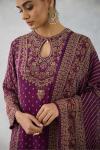 Plum Wine Sharara Set