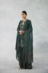Emerald Green Sharara Set