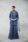 Midnight Blue Sharara Set