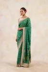 Jade Green Georgette Saree 