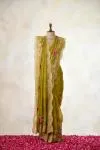 Pistachio Green Organza Silk Saree
