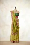 Olive Green Tissue Silk Saree