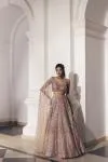 Old Rose Gradient Shimmer Lehenga Set
