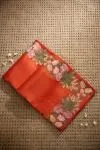 Burnt Orange Organza Saree