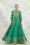 Jade Green Silk Lehenga Set