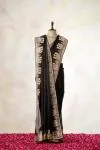 Onyx Black Organza Saree
