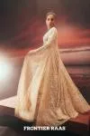 Ivory net Jacket Lehenga