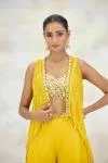 Mustard Yellow Crepe Sharara Set
