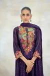 Royal Purple Silk Suit Set