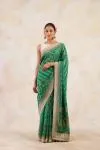 Jade Green Georgette Saree 