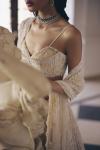 Ivory Organza Lehenga Set