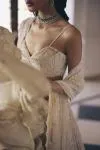 Ivory Organza Lehenga Set