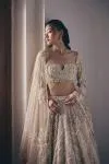 Bronze Net Lehenga Set