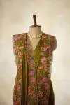 Henna Green Tussar Slik Saree