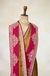 Gold & Rani Pink Kanjivaram Tissue Saree