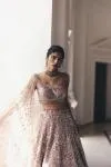 Old Rose Gradient Shimmer Lehenga Set