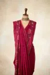 Rani Pink Tussar Silk Saree
