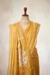 Yellow Tissue Silk Saree