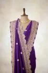 Mystic Purple Pure Silk Saree