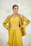 Mustard Silk Co-ord Set