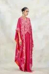 Hot Pink Crepe Kaftan Set