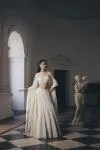 Ivory Organza Lehenga Set
