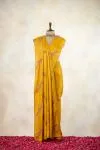 Mustard Tussar Silk Saree