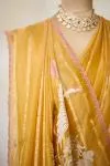 Yellow Tissue Silk Saree