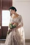 Ivory Organza Lehenga Set