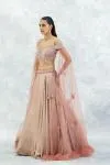 Peach Georgette Lehenga Set