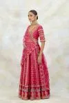 Rani Pink Silk Organza Lehenga Set
