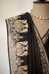 Onyx Black Organza Saree