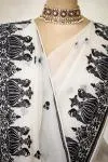White Noir Organza Saree