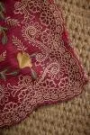 Wine Pink Organza Saree